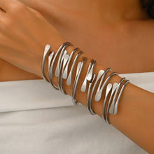 Load image into Gallery viewer, Exaggerated Bangle Bracelet Hollow-out Wristband