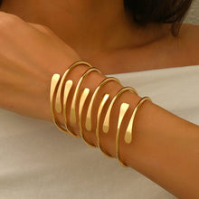 Load image into Gallery viewer, Exaggerated Bangle Bracelet Hollow-out Wristband