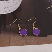 Load image into Gallery viewer, Fashionable Colorful Round Marble Earrings