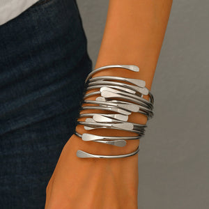Exaggerated Bangle Bracelet Hollow-out Wristband