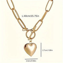 Load image into Gallery viewer, Chain-openable Heart Pendant Made Of Alloy
