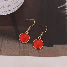 Load image into Gallery viewer, Fashionable Colorful Round Marble Earrings