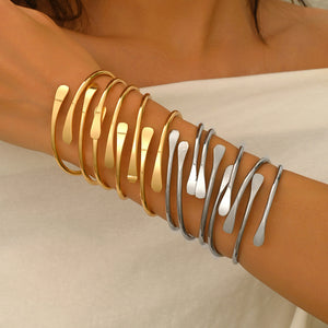 Exaggerated Bangle Bracelet Hollow-out Wristband